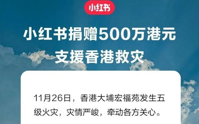 情暖香江 快手捐赠500万港元驰援香港火灾救援与灾后恢复