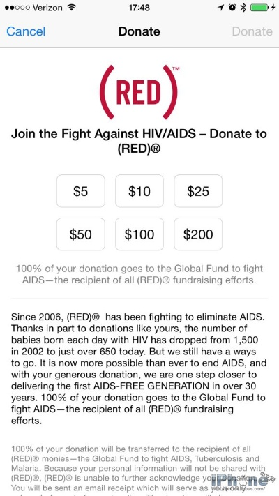 科技向善暖人心，苹果携手RED启动抗艾捐赠，Apple Pay支付自动捐5美元